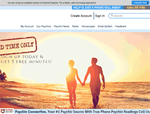 Tablet Screenshot of mypsychicconnection.com